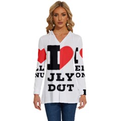 I Love Jelly Donut Long Sleeve Drawstring Hooded Top by ilovewhateva