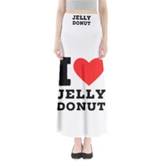 I Love Jelly Donut Full Length Maxi Skirt by ilovewhateva