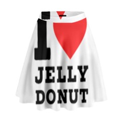 I Love Jelly Donut High Waist Skirt by ilovewhateva