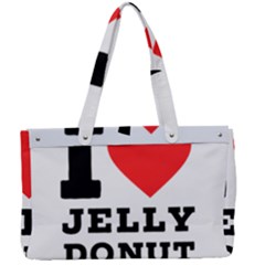 I Love Jelly Donut Canvas Work Bag by ilovewhateva