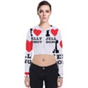 I love jelly donut Long Sleeve Zip Up Bomber Jacket View1