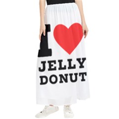 I Love Jelly Donut Maxi Chiffon Skirt by ilovewhateva