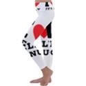 I love jelly donut Kids  Lightweight Velour Classic Yoga Leggings View2