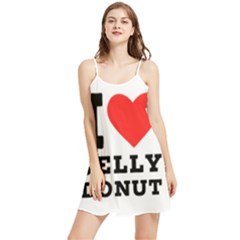 I Love Jelly Donut Summer Frill Dress by ilovewhateva