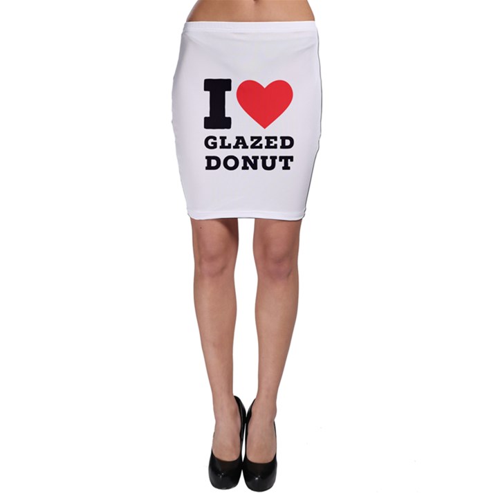 I love glazed donut Bodycon Skirt