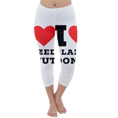 I Love Glazed Donut Capri Winter Leggings  by ilovewhateva