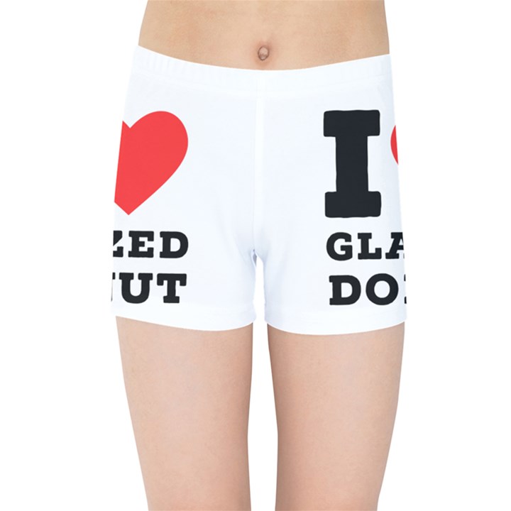 I love glazed donut Kids  Sports Shorts