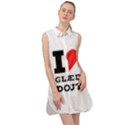 I love glazed donut Sleeveless Shirt Dress View1