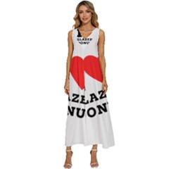 I Love Glazed Donut V-neck Sleeveless Loose Fit Overalls by ilovewhateva