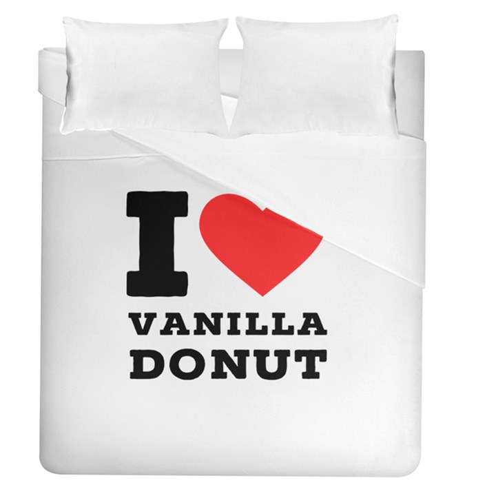 I love vanilla donut Duvet Cover (Queen Size)