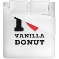 I Love Vanilla Donut Duvet Cover (king Size) by ilovewhateva