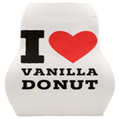 I Love Vanilla Donut Car Seat Back Cushion  by ilovewhateva