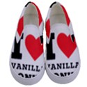 I love vanilla donut Kids  Canvas Slip Ons View1