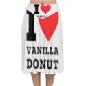 I love vanilla donut Velvet Flared Midi Skirt View1