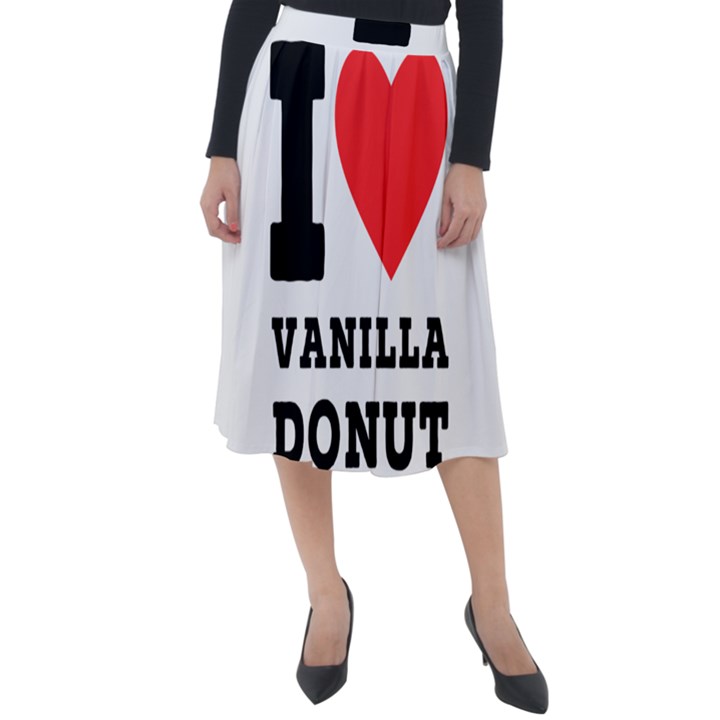 I love vanilla donut Classic Velour Midi Skirt 