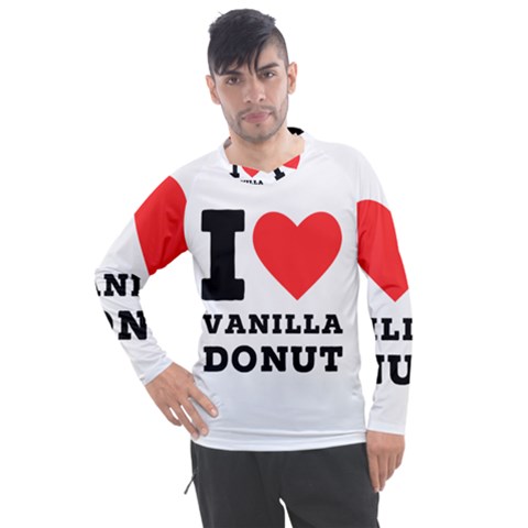 I Love Vanilla Donut Men s Pique Long Sleeve Tee by ilovewhateva