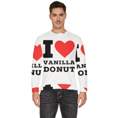 I Love Vanilla Donut Men s Fleece Sweatshirt by ilovewhateva