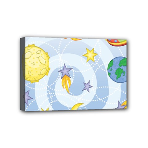 Science Fiction Outer Space Mini Canvas 6  X 4  (stretched) by Ndabl3x