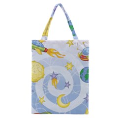 Science Fiction Outer Space Classic Tote Bag by Ndabl3x