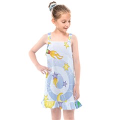 Science Fiction Outer Space Kids  Overall Dress by Ndabl3x