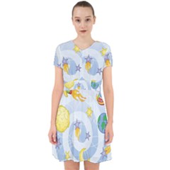 Science Fiction Outer Space Adorable In Chiffon Dress by Ndabl3x