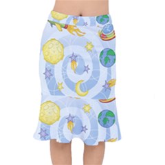 Science Fiction Outer Space Short Mermaid Skirt by Ndabl3x