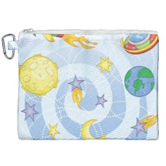 Science Fiction Outer Space Canvas Cosmetic Bag (xxl) by Ndabl3x