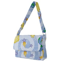 Science Fiction Outer Space Full Print Messenger Bag (s) by Ndabl3x