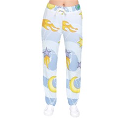 Science Fiction Outer Space Women Velvet Drawstring Pants