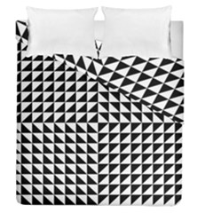 Optical Illusion Black Duvet Cover Double Side (queen Size) by Ndabl3x