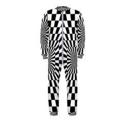 Optical Illusion Chessboard Tunnel Onepiece Jumpsuit (kids) by Ndabl3x