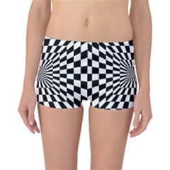 Optical Illusion Chessboard Tunnel Boyleg Bikini Bottoms by Ndabl3x