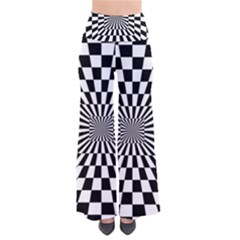 Optical Illusion Chessboard Tunnel So Vintage Palazzo Pants by Ndabl3x