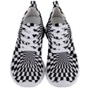 Optical Illusion Chessboard Tunnel Men s Lightweight Sports Shoes View1