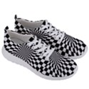 Optical Illusion Chessboard Tunnel Men s Lightweight Sports Shoes View3