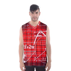 Geometry Mathematics Cube Men s Basketball Tank Top by Ndabl3x