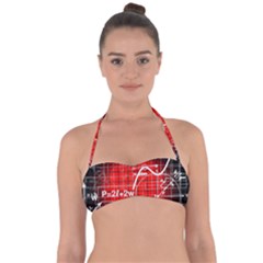 Geometry Mathematics Cube Halter Bandeau Bikini Top by Ndabl3x