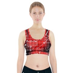 Geometry Mathematics Cube Sports Bra With Pocket by Ndabl3x