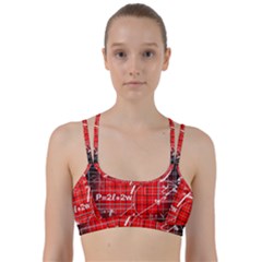 Geometry Mathematics Cube Line Them Up Sports Bra by Ndabl3x