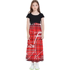 Geometry Mathematics Cube Kids  Flared Maxi Skirt by Ndabl3x