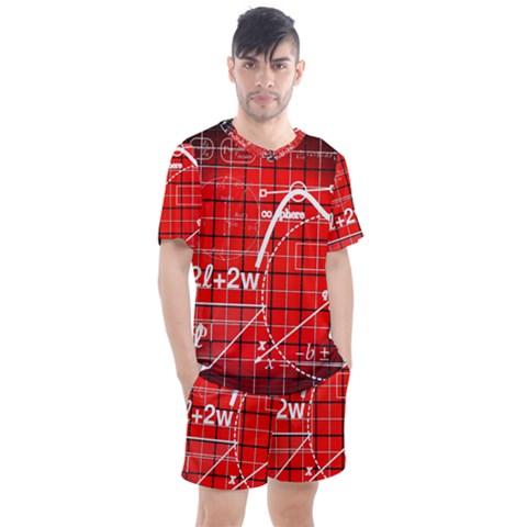 Geometry Mathematics Cube Men s Mesh Tee And Shorts Set by Ndabl3x