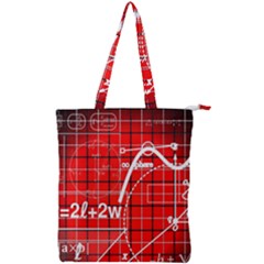 Geometry Mathematics Cube Double Zip Up Tote Bag by Ndabl3x