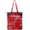 Geometry Mathematics Cube Double Zip Up Tote Bag View2