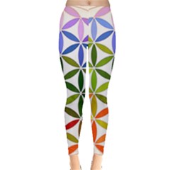 Mandala Rainbow Colorful Leggings  by Ndabl3x