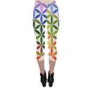 Mandala Rainbow Colorful Capri Leggings  View2