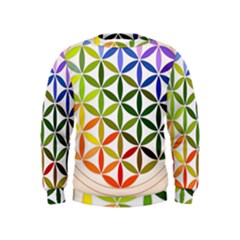 Mandala Rainbow Colorful Kids  Sweatshirt by Ndabl3x