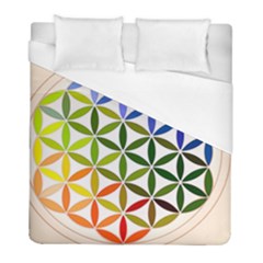 Mandala Rainbow Colorful Duvet Cover (full/ Double Size) by Ndabl3x