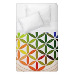 Mandala Rainbow Colorful Duvet Cover (single Size) by Ndabl3x