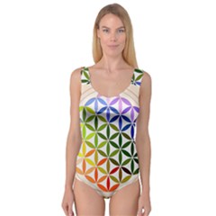 Mandala Rainbow Colorful Princess Tank Leotard  by Ndabl3x