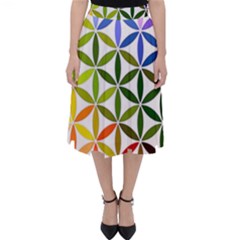 Mandala Rainbow Colorful Classic Midi Skirt